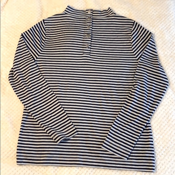 Loft Long Sleeve Shirt with Black and Gray Stipes - Picture 2 of 8